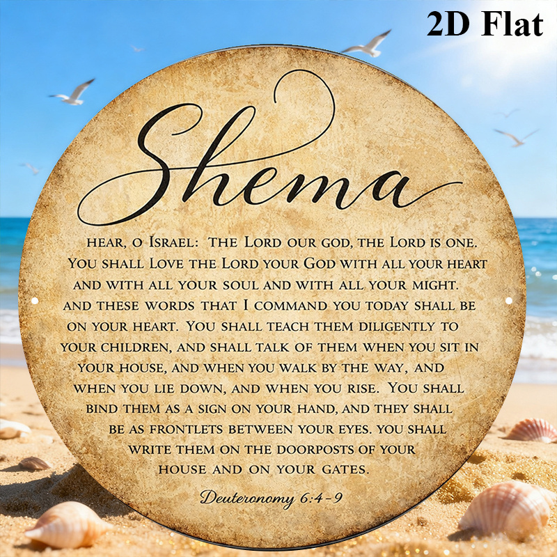 Art & Craft Paper Ideas For Kids - CIFBUY Vintage Judaica Scripture Aluminum Wall