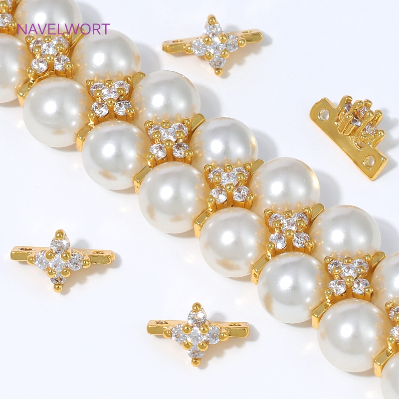 Art Craft Making - 4/8/12Pcs Brass Separator Bar 18K Gold
