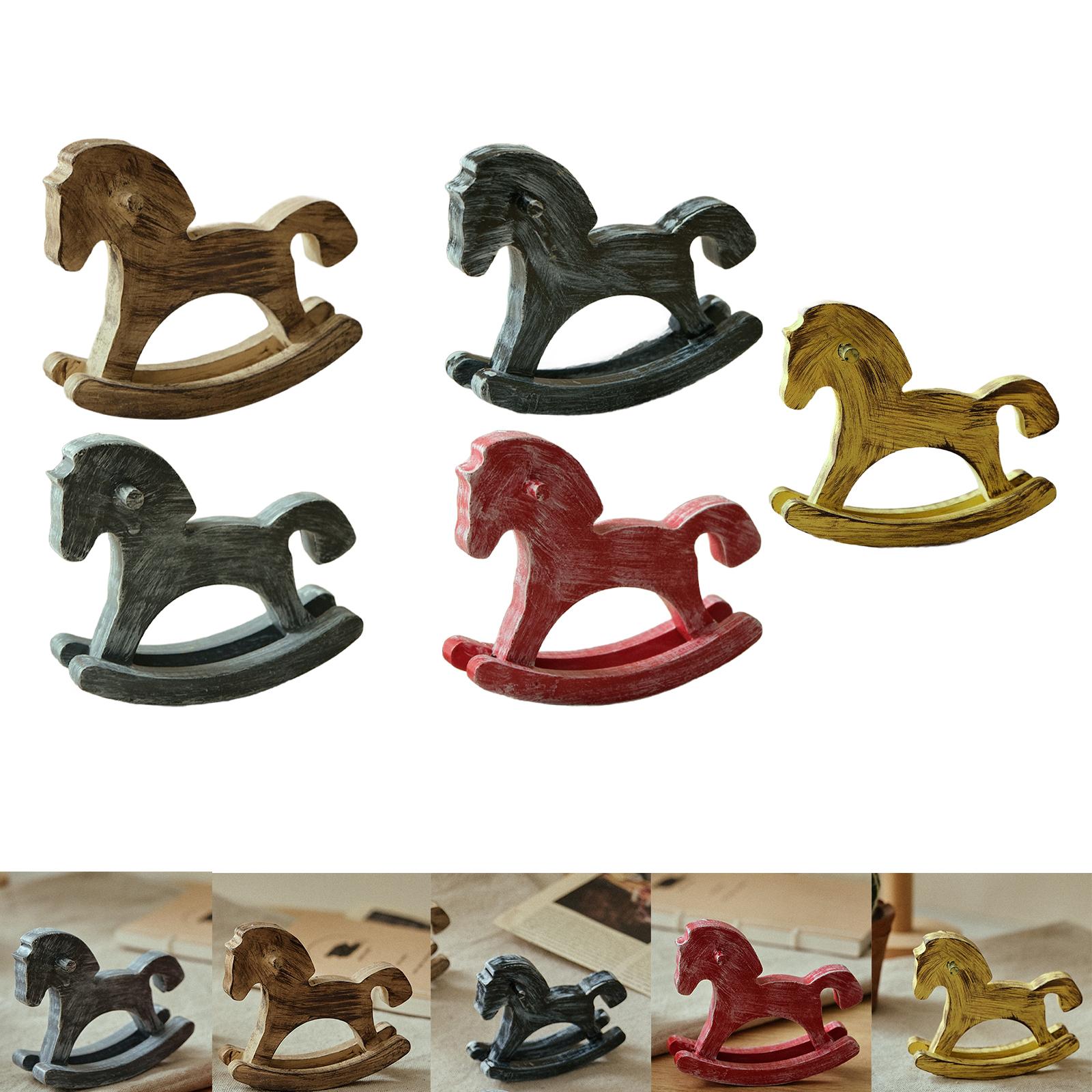 Art Craft Horse - Wooden Rocking Horse Home Accent Art
