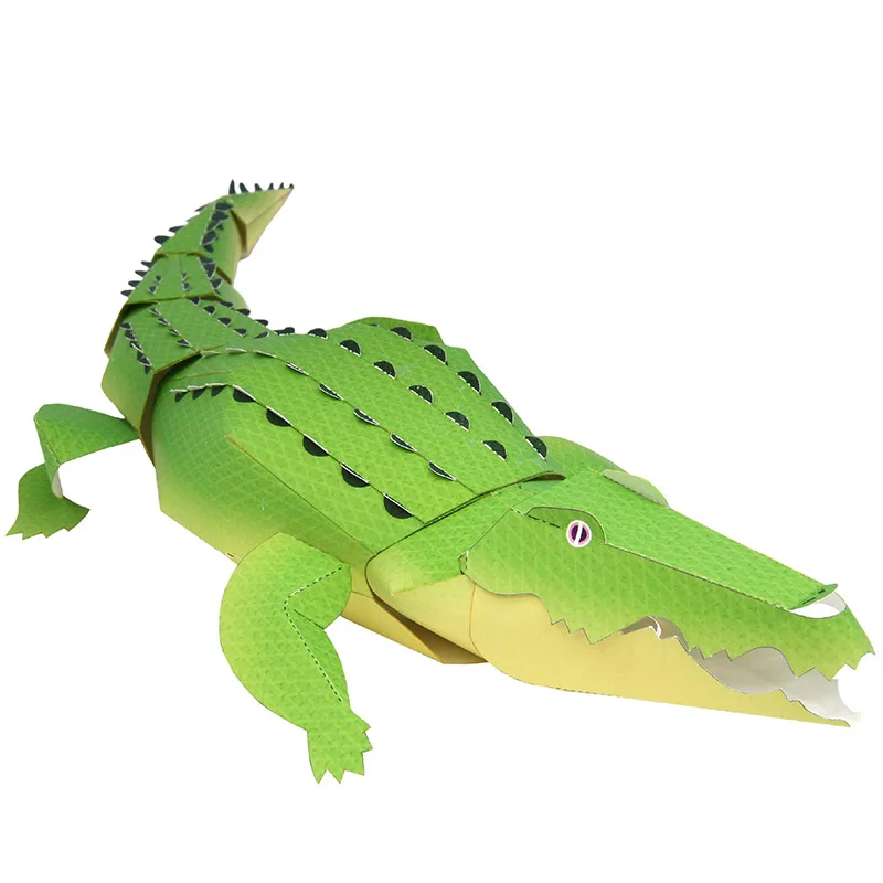 Art Craft Cardboard - Crocodile Folding Origami Art Mini Cute