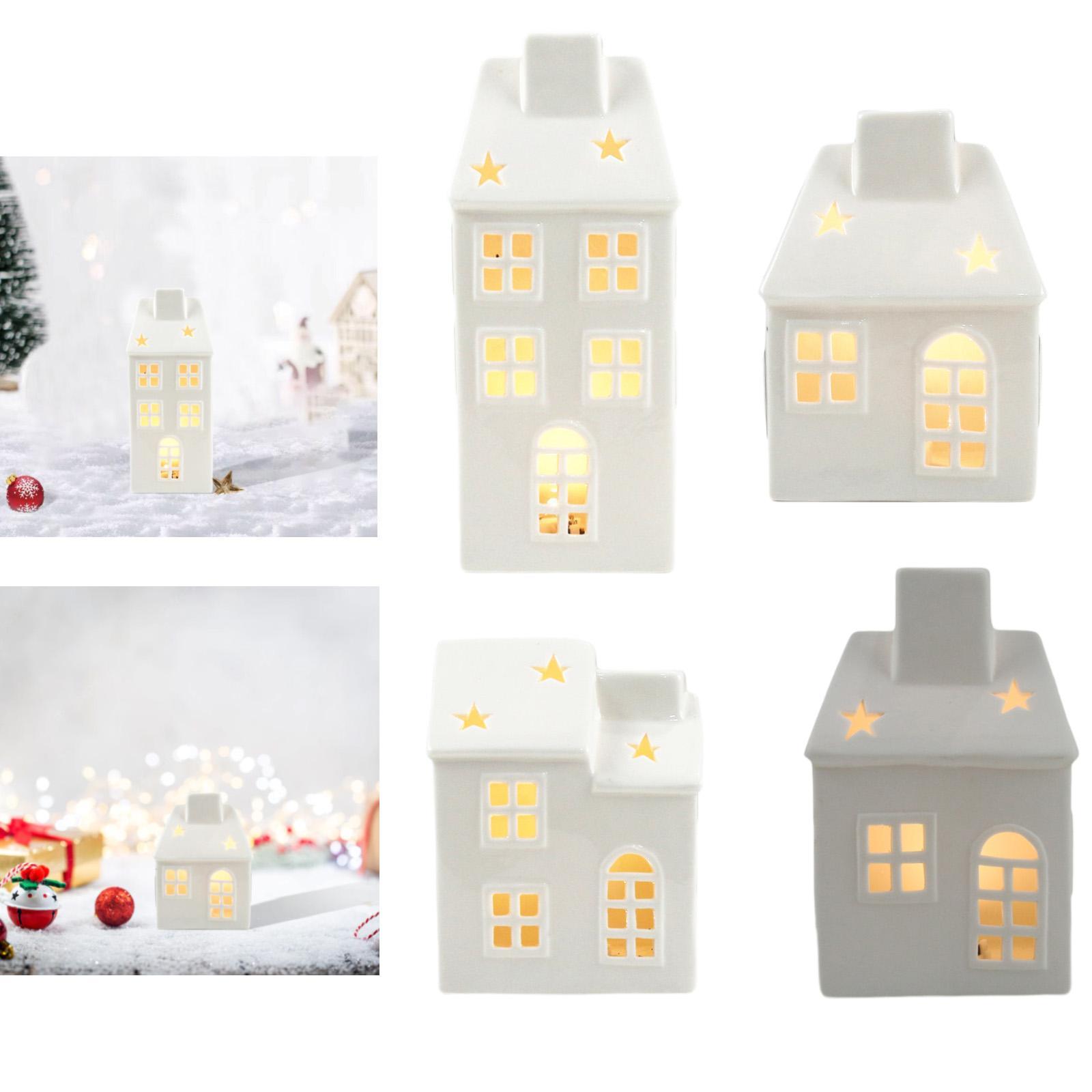 Art Craft House - Ceramic Xmas House Bedroom Tabletop Indoor
