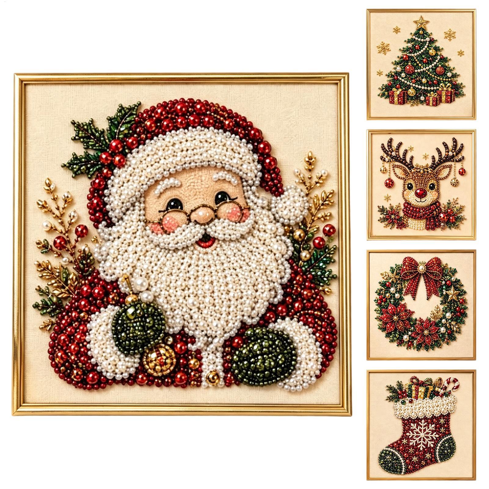 Art And Craft With Paint - Pearl Painting Kit Christmas Handmade Decorative