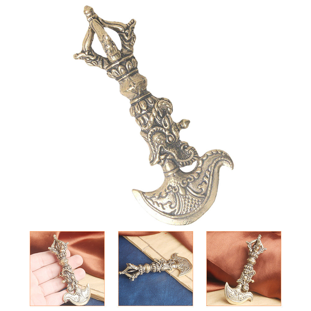 Art Craft Home - Mini Vajra Pestle Brass Ornament Tibetan