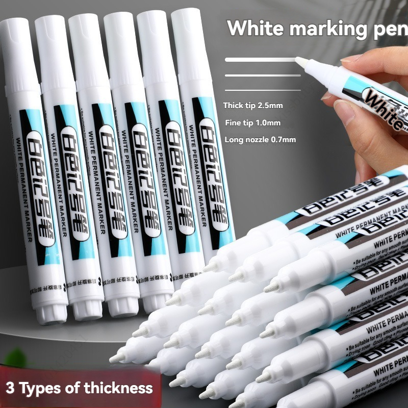 Illustration Marker Set - 20Pcs White Ink Permanent Marker Pens