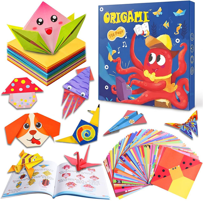 Art And Craft Recycle - Origami Paper Craft Kits Guiding Book