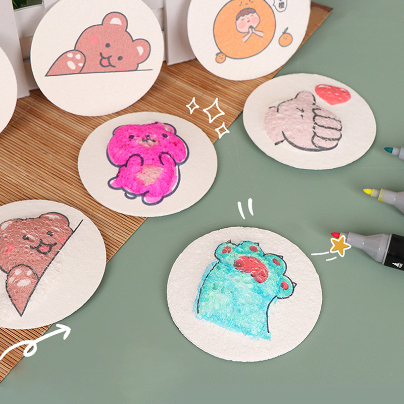Art Craft Education - 10Pcs 3D Magic Puffy Foam Texture