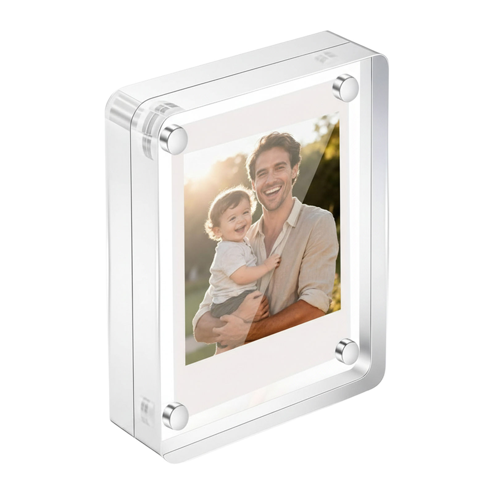 Art Craft Display - Acrylic Magnetic Photo Frame 2.5x3.5 Inch