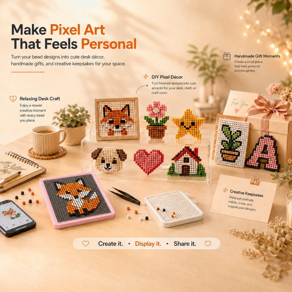 Art Craft Gifts - LED Smart Fuse Bead Pegboard, App