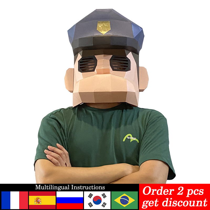 Art Craft Cardboard - Hoạt Hình Cảnh Sát Mặt Nạ