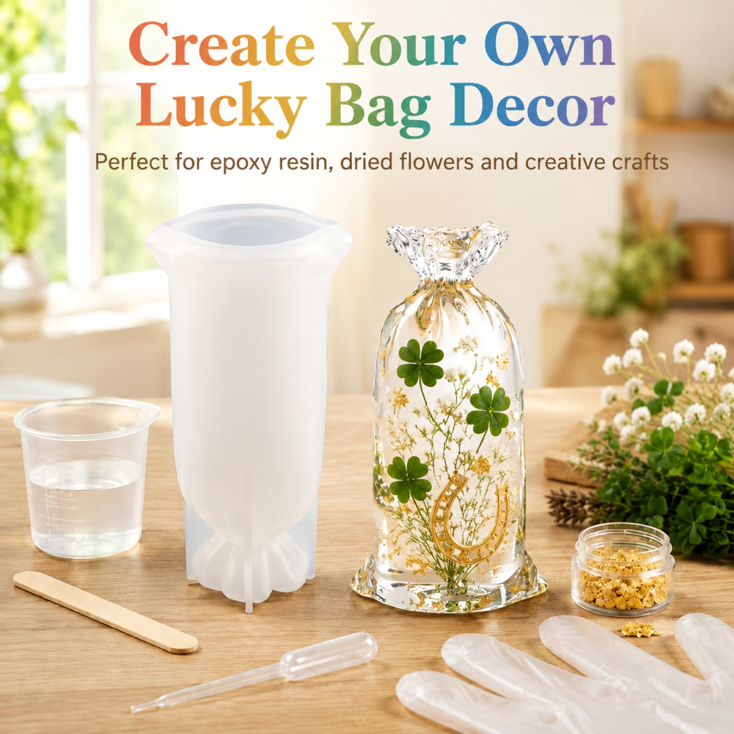 Art Craft Display - Lucky Bag Resin Silicone Moulds, Reusable