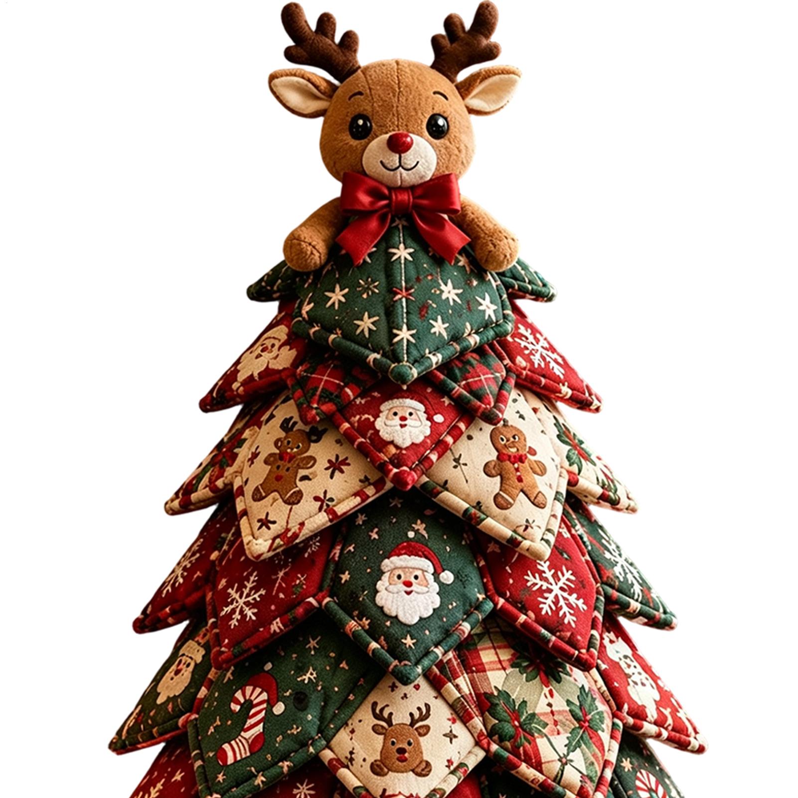 Art Craft Home - Christmas Quilted Fabric Tree Kit 3D