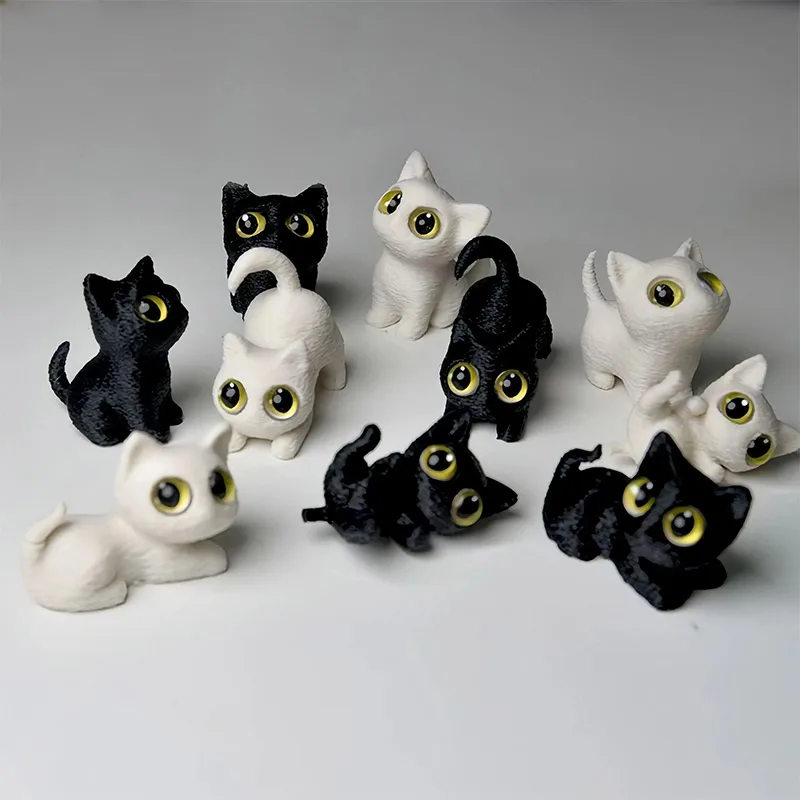 5pcs Cat Ornament Mini Figurin - đánh giá và giá Art Craft Cat
