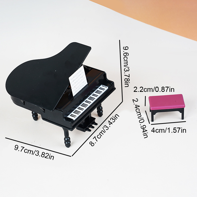1:12 Dollhouse Miniature Piano - đánh giá và giá Art Craft House