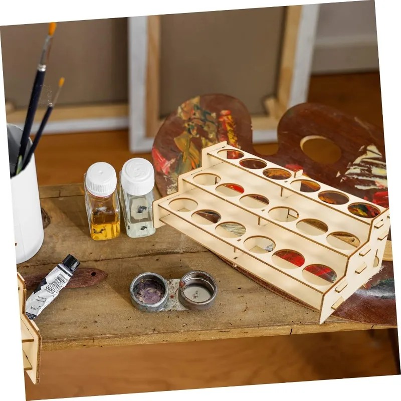 Top Quality Wooden Paint Rack  - đánh giá và giá Art Craft Display