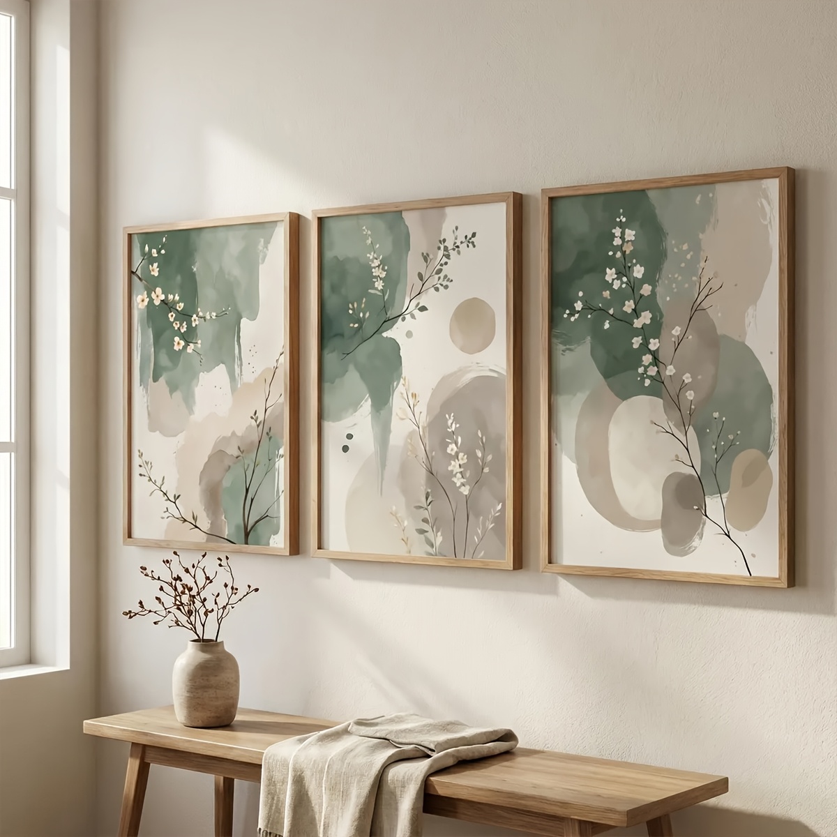 3pcs Japanese-Style Plant Canv - đánh giá và giá Art Craft House