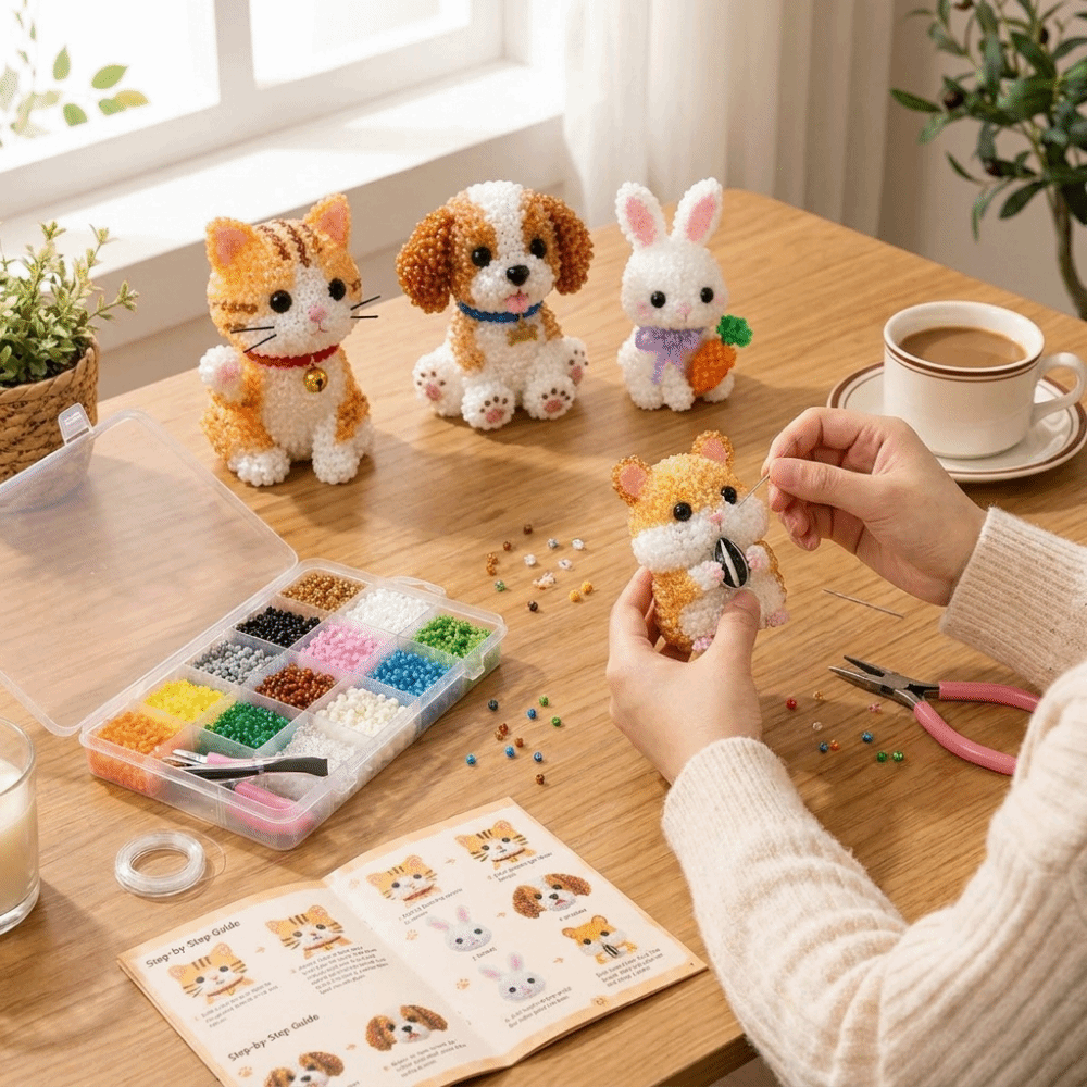 Handmade DIY Animal Bead Embro - đánh giá và giá Art Craft Education