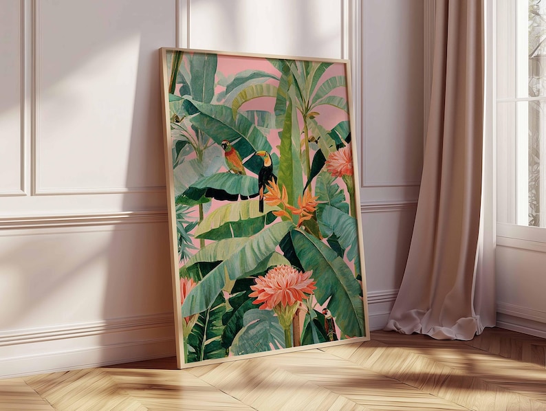 1pc Retro Tropical Canvas Post - đánh giá và giá Art Craft House