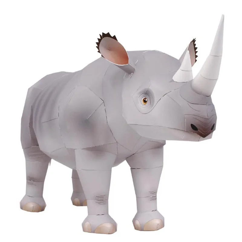 Rhinoceros Hook-lipped Handmad - đánh giá và giá Art Craft Cardboard
