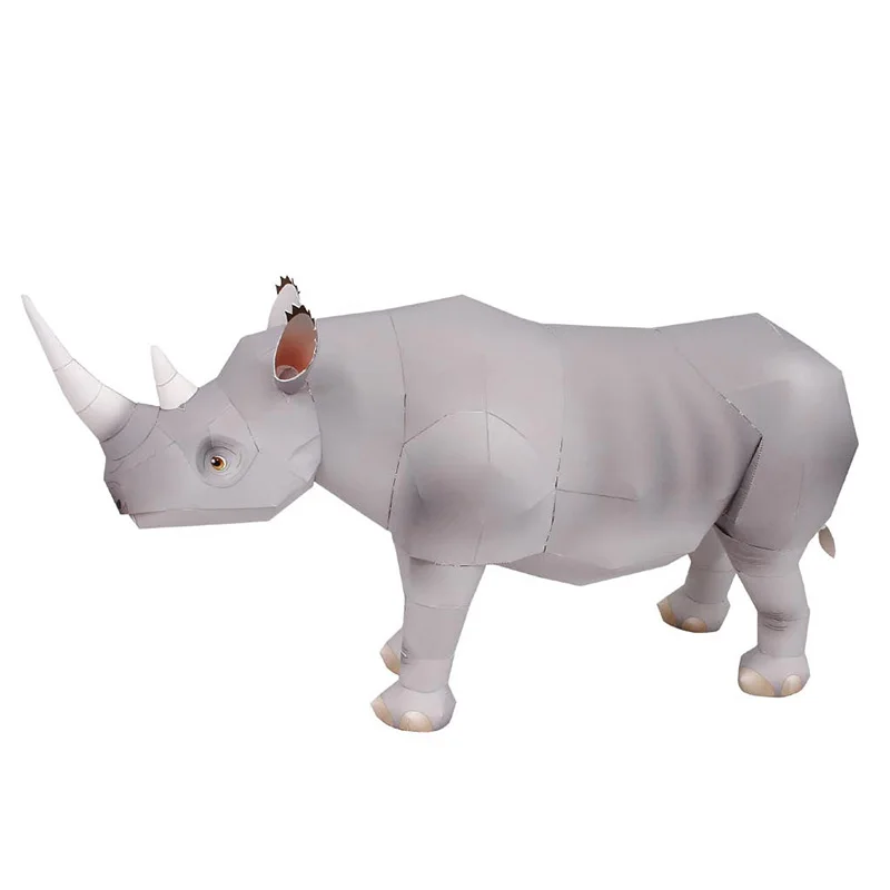 Rhinoceros Hook-lipped Handmad - đánh giá và giá Art Craft Cardboard