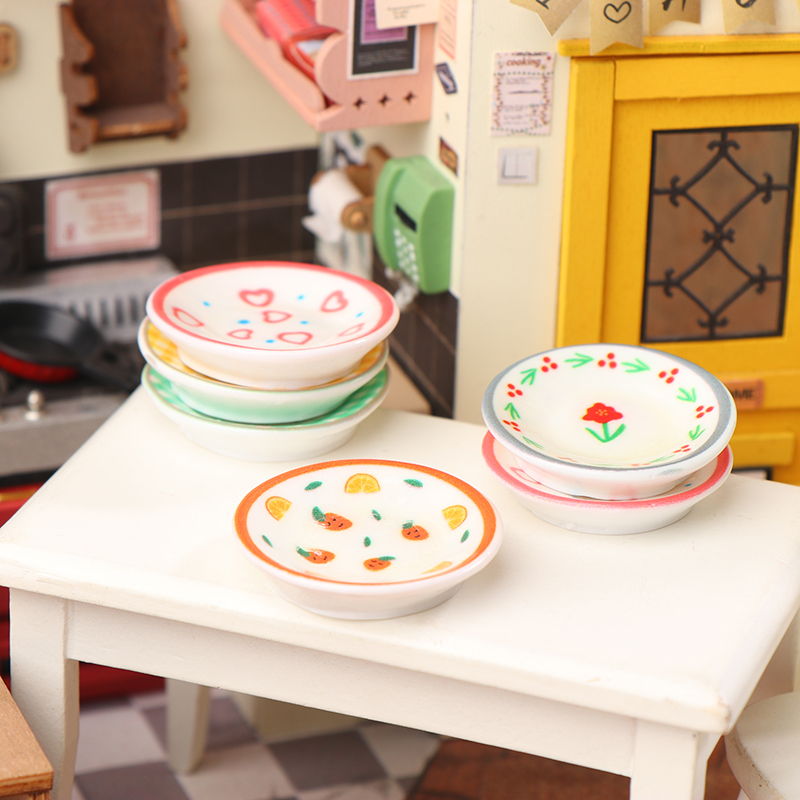 5Pcs 1/12 Dollhouse Mini Plate - đánh giá và giá Art Craft House