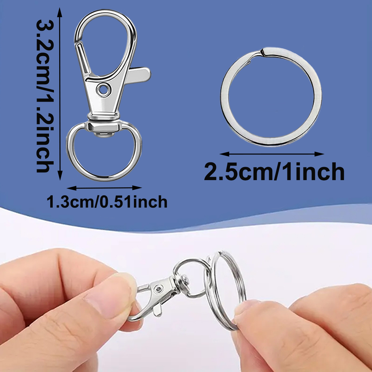 10/20/30/50 Set Swivel Keychai - đánh giá và giá Art Craft Gifts