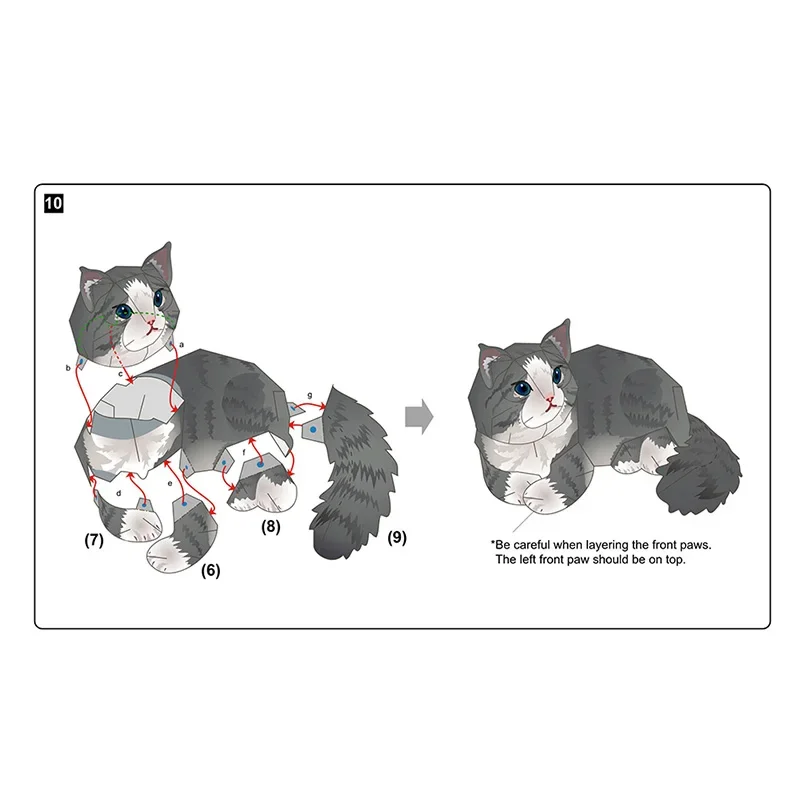 Norwegian Forest Cat Folding H - đánh giá và giá Art Craft Cat