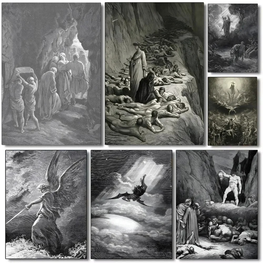 Gustav Dore Satan Paradise Los - đánh giá và giá Art Craft House