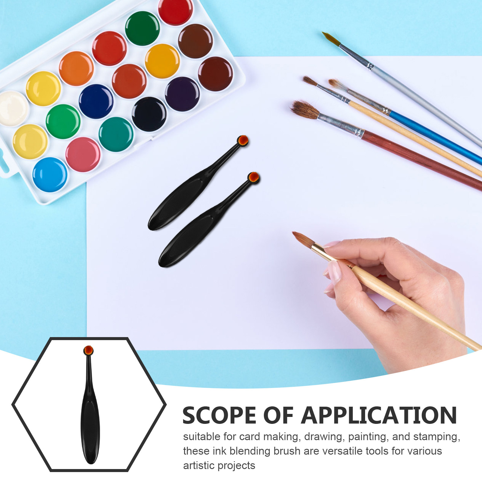 5 Pcs Mini Ink Blending Brush  - đánh giá và giá Art Craft Blend