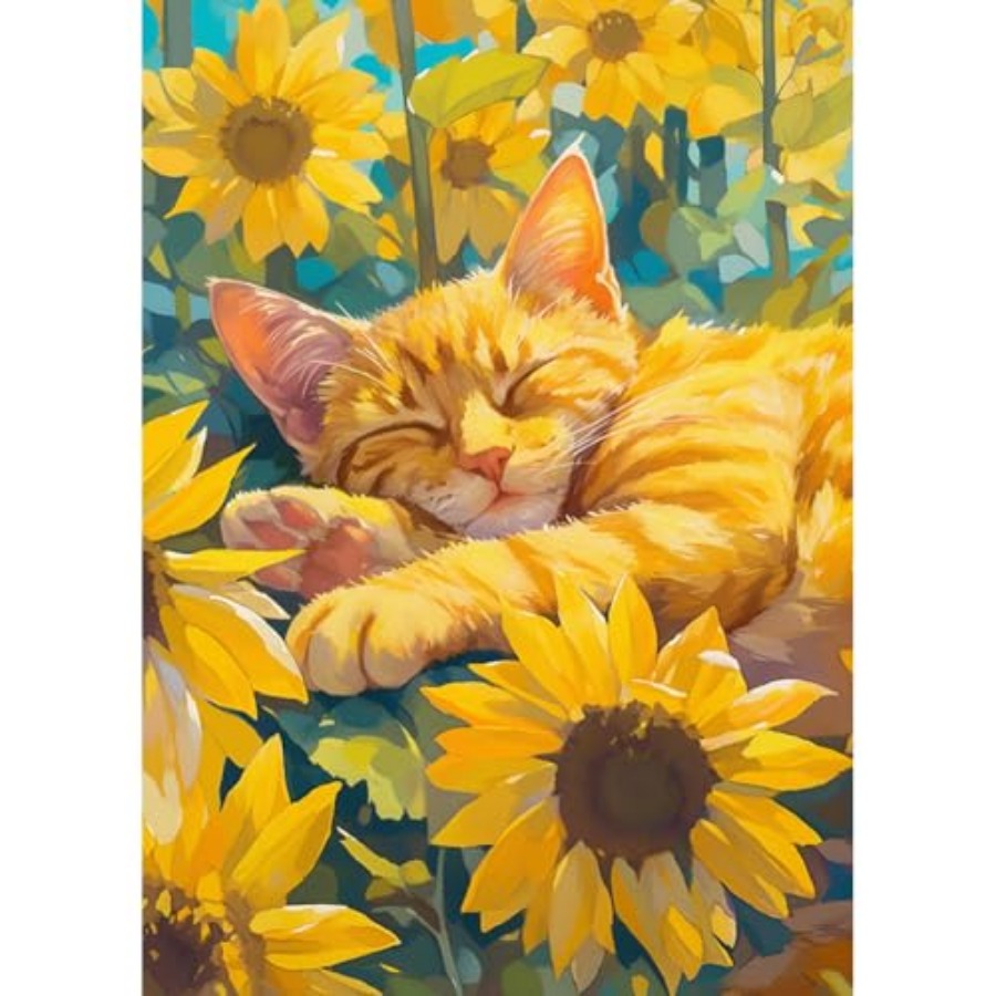 Orange Cat Diamond Art Paintin - đánh giá và giá Art Craft Cat