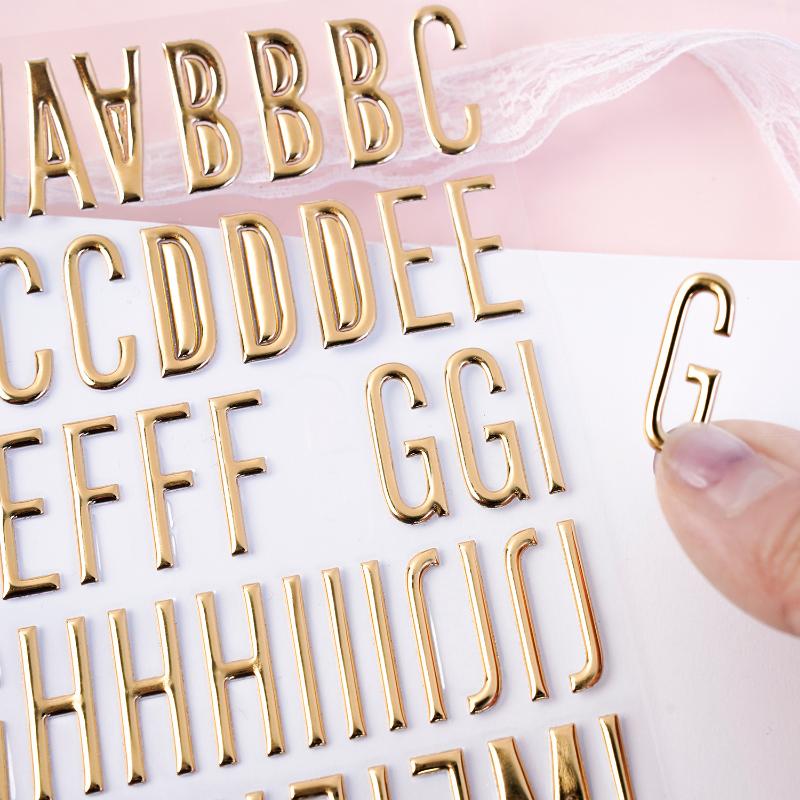3D Gold Letter & Number Sticke - đánh giá và giá Art Craft Letter A