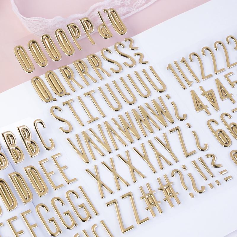 3D Gold Letter & Number Sticke - đánh giá và giá Art Craft Letter A