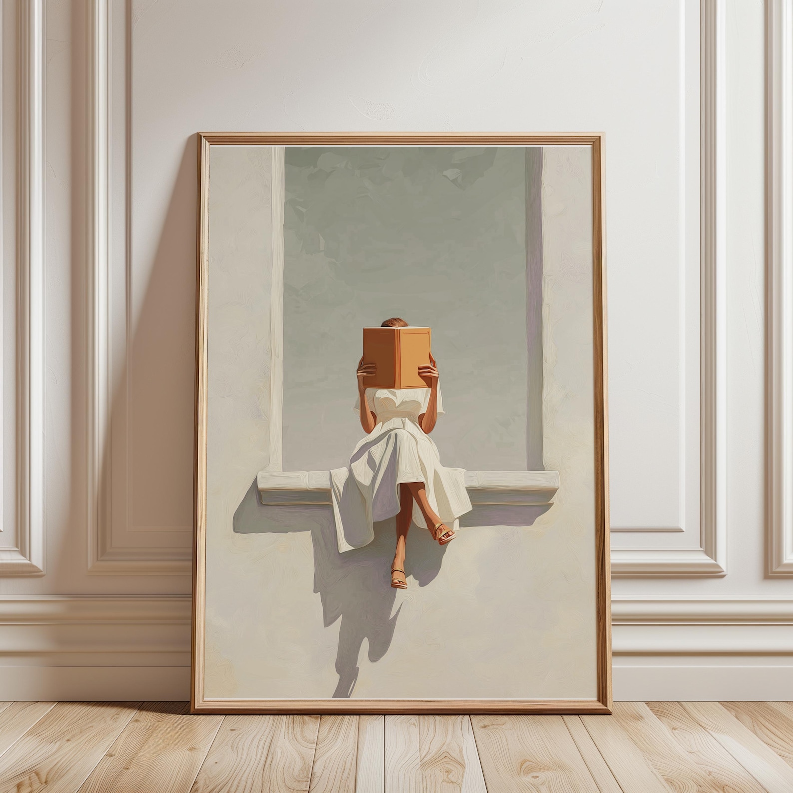 Modern Abstract Woman Reading  - đánh giá và giá Art Craft House