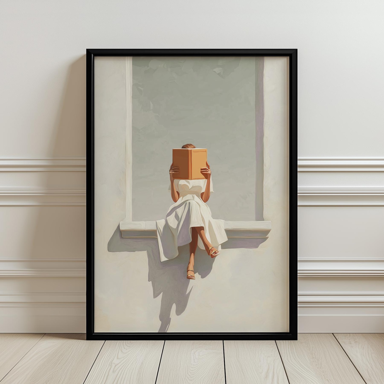 Modern Abstract Woman Reading  - đánh giá và giá Art Craft House