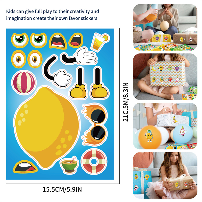 6-24sheet Make Your Own Fruit  - đánh giá và giá Art Craft 5 Year Old