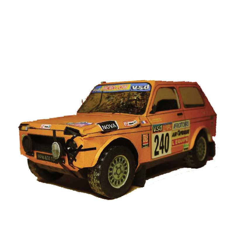 LADA NIVA 1985 1:32 Dakar Rall - đánh giá và giá Art Craft Cardboard
