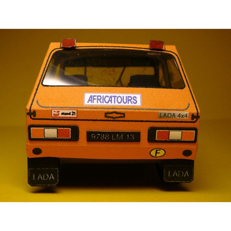 LADA NIVA 1985 1:32 Dakar Rall - đánh giá và giá Art Craft Cardboard
