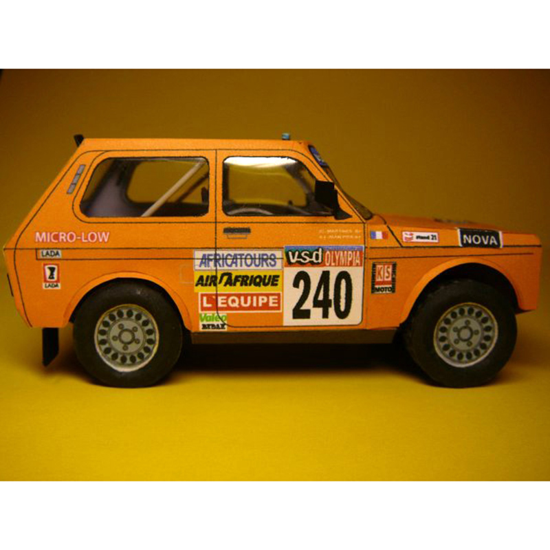 LADA NIVA 1985 1:32 Dakar Rall - đánh giá và giá Art Craft Cardboard