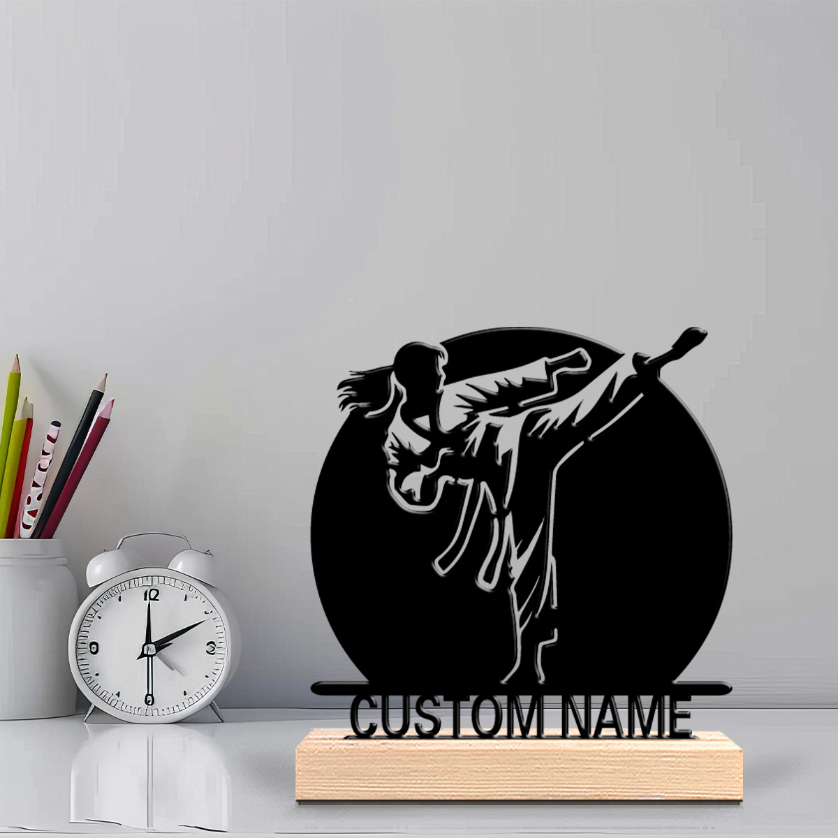 1pc Abstract Karate Personaliz - đánh giá và giá Art Craft Letter A