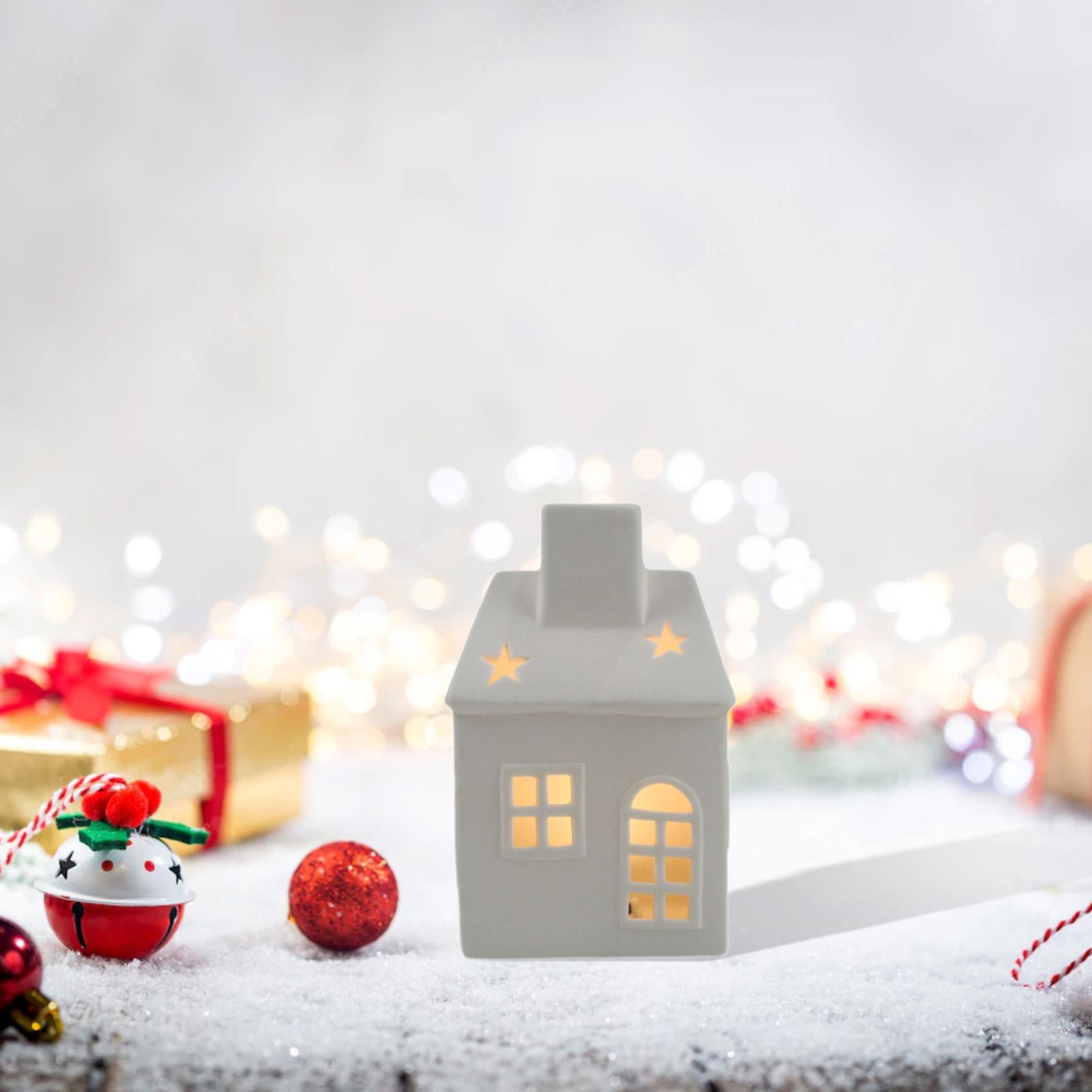 Ceramic Xmas House Bedroom Tab - đánh giá và giá Art Craft House