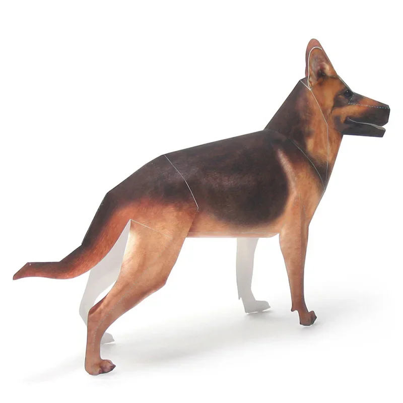 German Shepherd Dog Origami Ar - đánh giá và giá Art Craft Cardboard