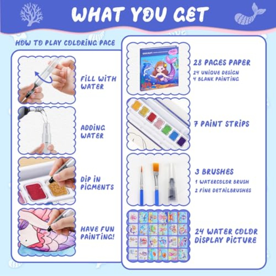 Paint with Water Coloring Book - đánh giá và giá Art And Craft With Paint
