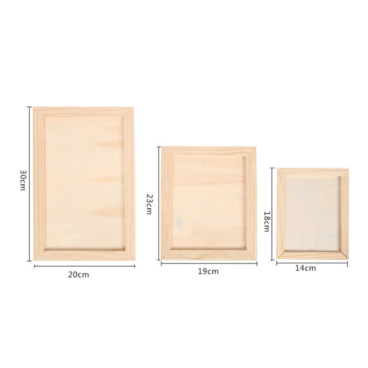 2Pcs Blank Wooden Painting Fra - đánh giá và giá Art Craft Home