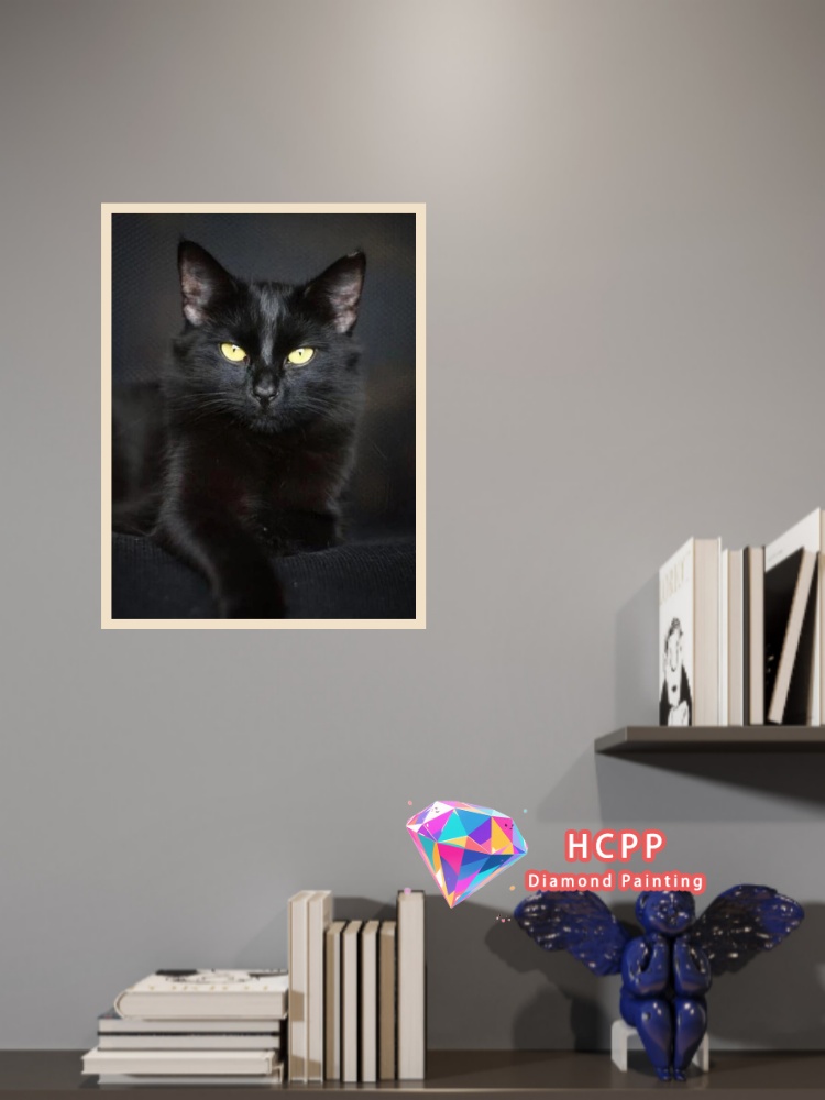 unframe Black Cat Animal Diamo - đánh giá và giá Art Craft Cat