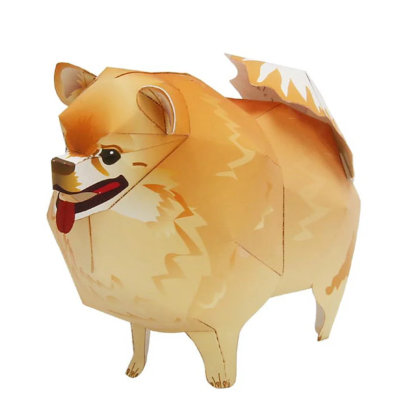 Pomeranian Dog Folding Origami - đánh giá và giá Art Craft Cardboard