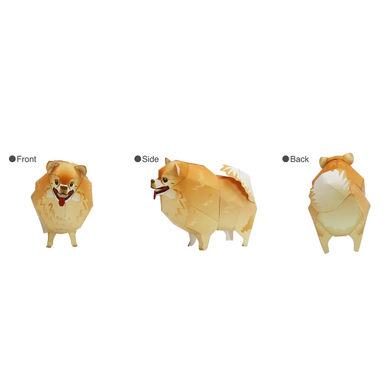 Pomeranian Dog Folding Origami - đánh giá và giá Art Craft Cardboard