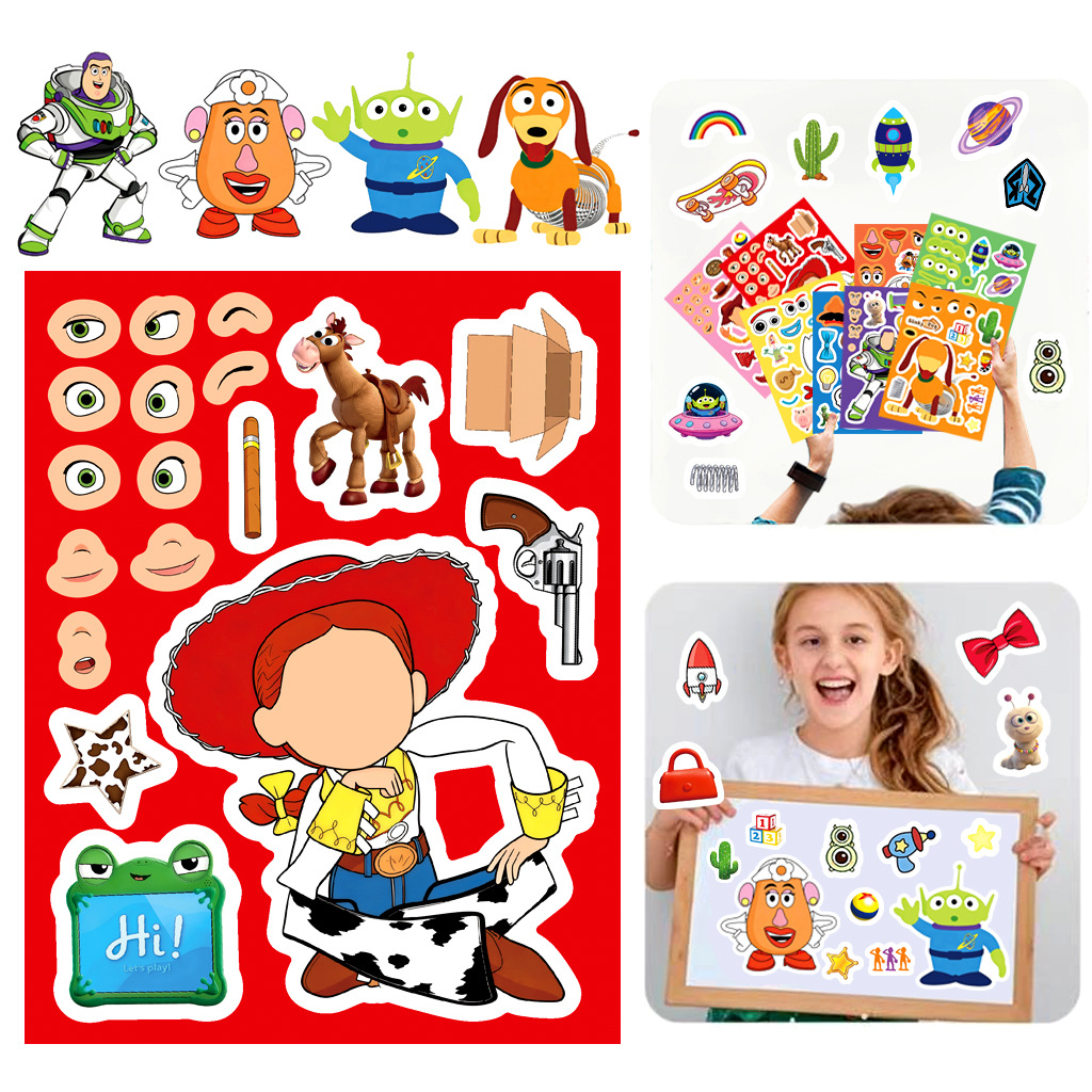 Toy Story 5 Make a Face Sticke - đánh giá và giá Art Craft Making