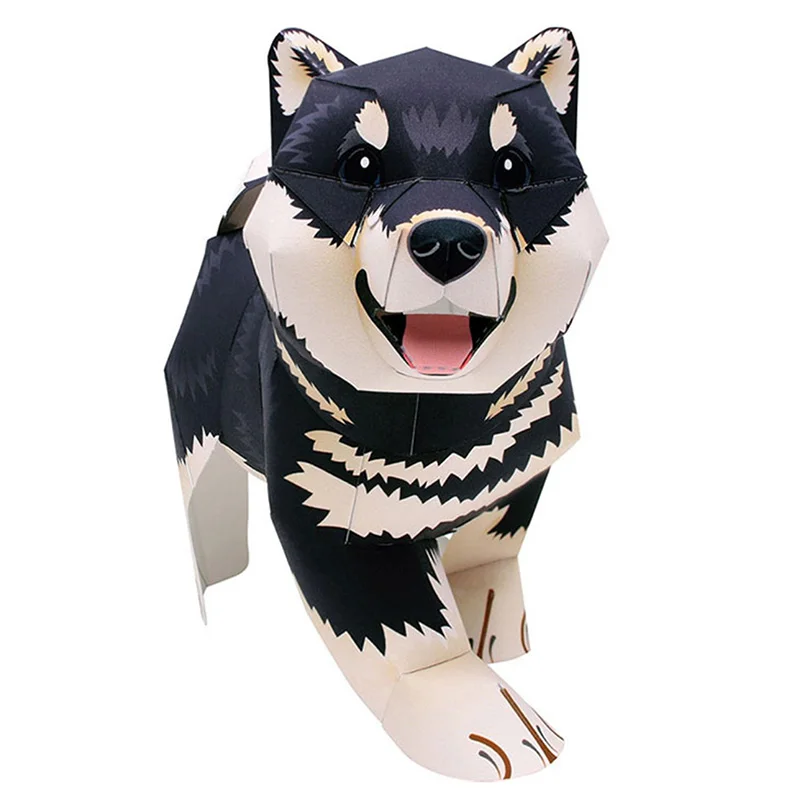 Black Shiba Inu Dog Handmade O - đánh giá và giá Art Craft Cardboard