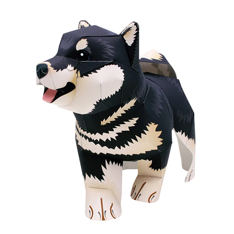 Black Shiba Inu Dog Handmade O - đánh giá và giá Art Craft Cardboard