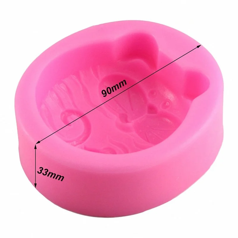 1PC Non-Stick Silicone Mold 3D - đánh giá và giá Art Craft Cat