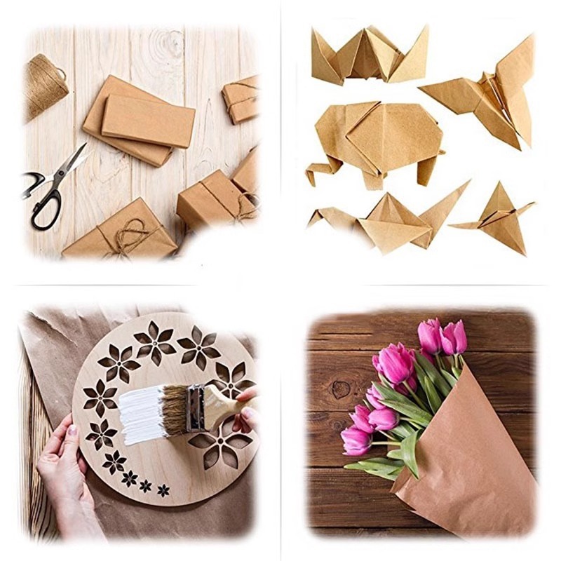 Brown Kraft Paper Ideal For Gi - đánh giá và giá Art And Craft Recycle